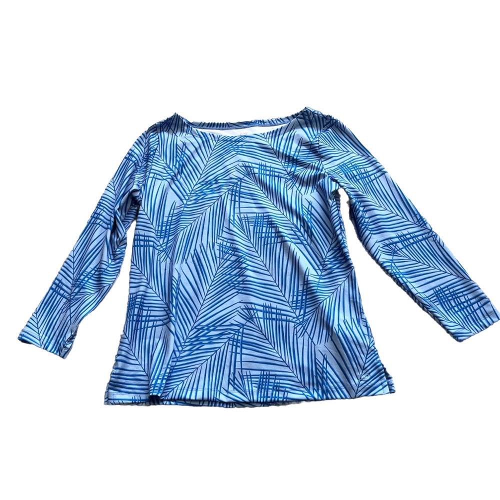 VINEYARD VINES NWT PRINTED SANKATY SIMPLE BOATNECK TOP SIZE MEDIUM VACATION - Picture 5 of 5